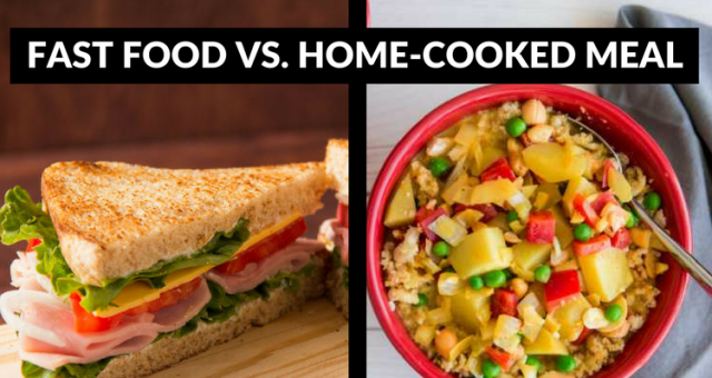 comparison and contrast essay about fast food and homemade food